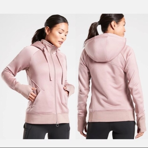 Women’s ATHLETA Triumph Luxe Shine Hoodie Jacket- Size Small - Picture 2 of 9